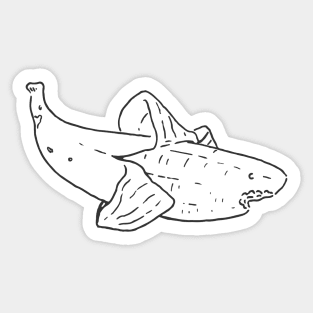 bananark - noodle tee Sticker